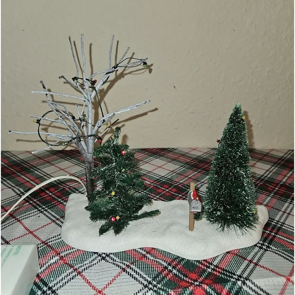 Department 56 Village Front Yard Holiday Tree Village Accent Decor